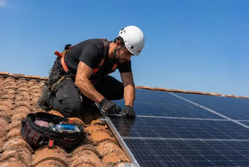 Maintenance et monitoring de panneaux solaires à Bouvante